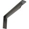 Ekena Millwork Embrey Steel Bracket, Hammered Gray 2"W x 16"D x 6 1/2"H BKTM02X16X06EBHGY - alternate 1